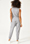 Women's Beige Elastic Leg Sweatpants - 6