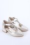 Girl's Silver Pole Stone Anti-Slip Sole Evening Dress Heeled Shoes