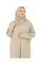 Elegant Prayer Dress and Turban Prayer Beads Set Hijab Shawl Muslim Clothing Abaya - 4