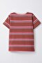 Girl's T-Shirt with Patches and Stripes, Ages 1-4, Tile Pattern - 2