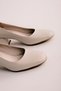 Modi Women's Heeled Shoes Blunt Toe-Cream - 3