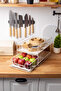 Stairs Two Tiers Metal Drawer Organizer - 3