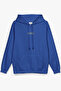 Old School Cassette Back Print Hooded Oversize Sweatshirt Blue Hoodie H1207 - 2