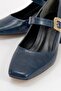 Dolva Navy Patterned Women's Thick Heeled Shoes - 3