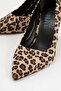 Forest Black Yellow Patterned Women's Heeled Shoes - 3