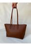 Brown Women's Large Wide Bag Briefcase School Business Bag Shoulder and Hand Bag Laptop University Sports Bag - 3