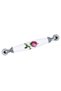 16 cm -Porcelain Handle Handle Cabinet Drawer Furniture Bathroom Kitchen Child Handle Ruby Metal -Stk5056 - 7