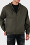 Cotton Logo Regular Fit Zippered Hooded Raincoat Men's Raincoat 6D1Md3 1Jhsz