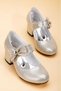 Girl's Gold Evening Dress Shoes - 3