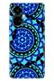 Camon 19 Pro Case Modern Design Silicone Patterned Blue Mandala - 3