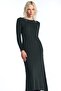 Green Corded Knitwear Dress - 5