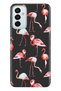 Compatible Samsung Galaxy M23 Case 0.4mm Laser Cut Silicone Cover Flamingo