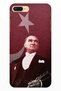 iPhone 7 Plus 8 Plus Compatible Pure Modern Patterned Silicone Case M.K Atatürk