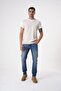 Men's V-Neck Regular Fit Knitwear Sweater Beige 25W2001 - 2