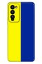 Camon 18 Case Colored Illustrated Silicone Yellow Navy Blue Love