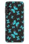 Samsung Galaxy A35 Compatible Case Silicone Patterned Picture Cover Blue Butterfly