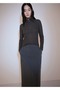 Zipper knit sweater