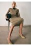 Knot Dress with Zipper - 7
