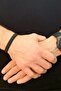 Hematite Stone Black Straw Braid Basic Bracelet / Natural Stone Bracelet / Handmade Bracelet - 3