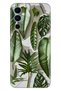 Pova Neo 2 Compatible Case Silicone Pattern Full Protection Picture Cover 4D Green Leaves