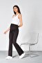 Maternity Stretchy Belly Band Adjustable Waist Spanish Jersey Pants Black