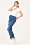 Maternity Skinny Jeans with Stretchy Waistband Dark Blue