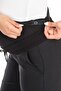 Maternity Stretchy Belly Band Adjustable Waist Buttoned Classic Trousers Black - 5