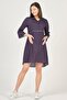 Maternity Spanish Sleeve Dress Burgundy