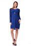 Maternity Jewelled Round Neck Mini Evening Dress Cobalt Blue