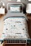 Drawing Safari Patterned Single Baby Kids Bedding Set - 2