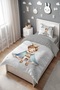 Sleepy Crowned Prince Patterned Single Baby Kids Bedding Set - 3