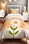 Cute Daisy Patterned Single Baby Kids Bedding Set