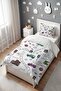 Traffic Beep Beep Patterned Single Baby Kids Bedding Set - 3