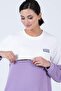 Maternity Color Block Sweat Dress Lila - 3