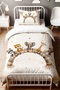 Sitting Cute Friends Patterned Single Baby Kids Bedding Set - 2