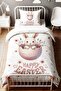 Surprise Rabbit Patterned Single Baby Kids Bedding Set - 2
