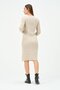 Maternity Midi Length Nursing Detailed Knitwear Dress Beige - 6