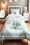 Dragonfly Family and Princess Patterned Single Baby Kids Bedding Set