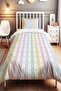 Striped Colorful Hearts Patterned Single Baby Kids Bedding Set