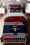 Heroes on Dark Floor Patterned Single Baby Kids Bedding Set - 2