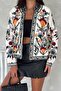 Women's Bohemian Cross Stitch Embroidered Jacket - 6