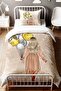 Yellow Star Balloon Girl Patterned Single Baby Kids Bedding Set - 2