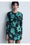 Patterned Short Dress