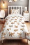 Wooden Planes Patterned Single Baby Kids Duvet Cover Set