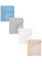 4 Pieces 50 X 90 + 10 cm Side Elastic Baby Bedsheet - Mother Combed Cotton