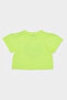 Girl's Print Detailed Yellow T-Shirt - 4