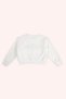 Girl's Embroidery Detailed Ecru Sweatshirt - 4