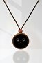 Black Cat Wooden Necklace