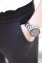 Unisex Black Elastic Waist Sweatpants - 4