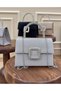 Evening Dress Bag with Silver Buckle
